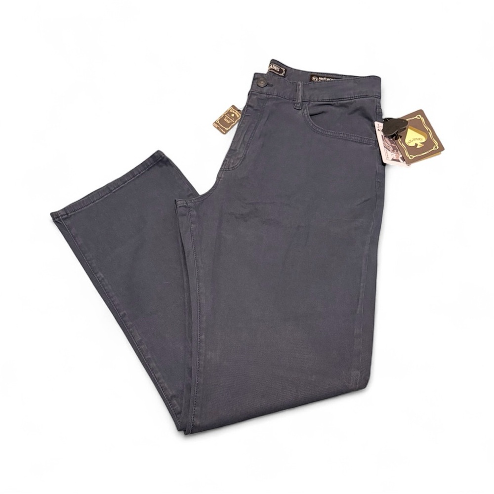 Jack of Spades Men’s High Roller Comfort/ Straight Leg Gray/Blue Pants 36x30 NWT